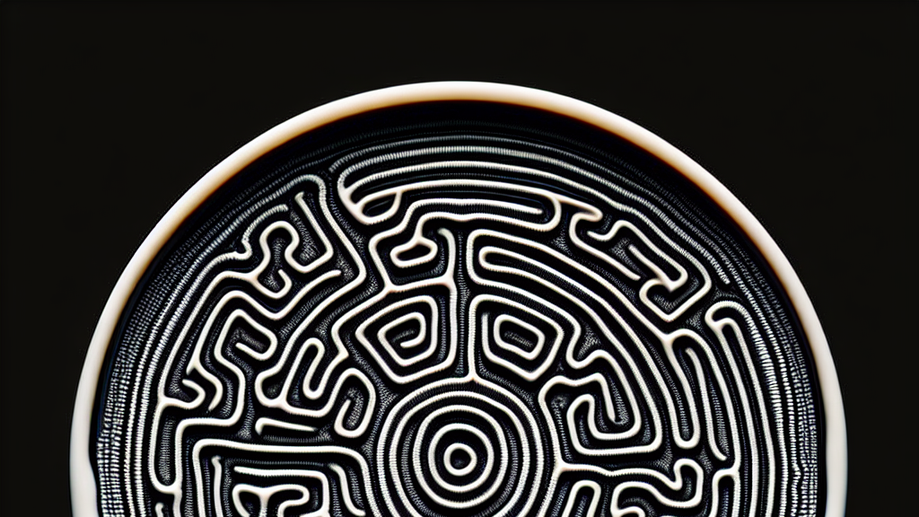 Why Do Droplets Create Circular Maze Patterns